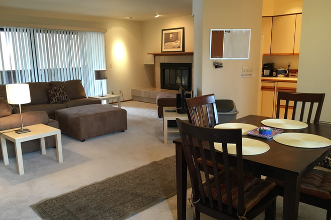 Upstairs Living Space and Dining - Recently Renovated Condo - One Room Available.