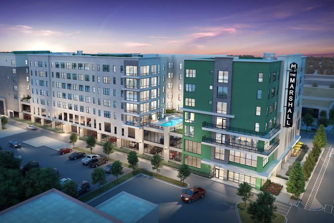 Outside view - Off-campus student housing at walking distance from campus