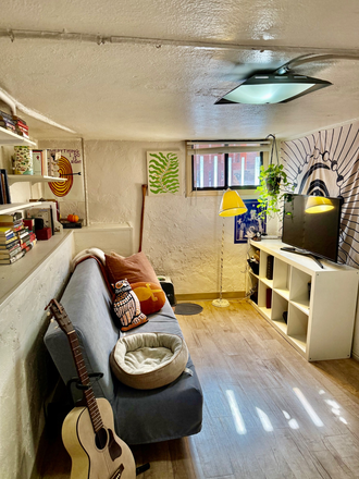 living room - Great basement 1 bed/1 bath just steps from Campus- Bike to campus! Triplex