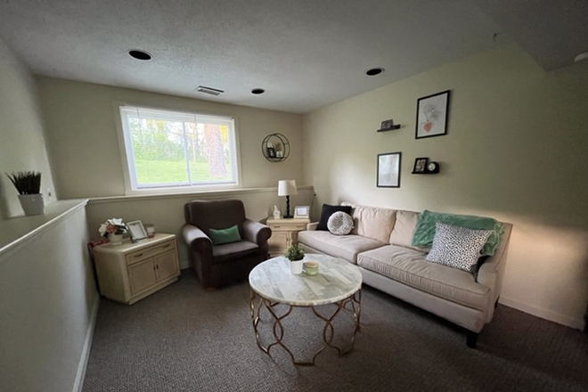 Living room - 1 Bedroom Apartment, 12 minutes to UConn, QUIET setting, partly furnished, NO PETS, One person only
