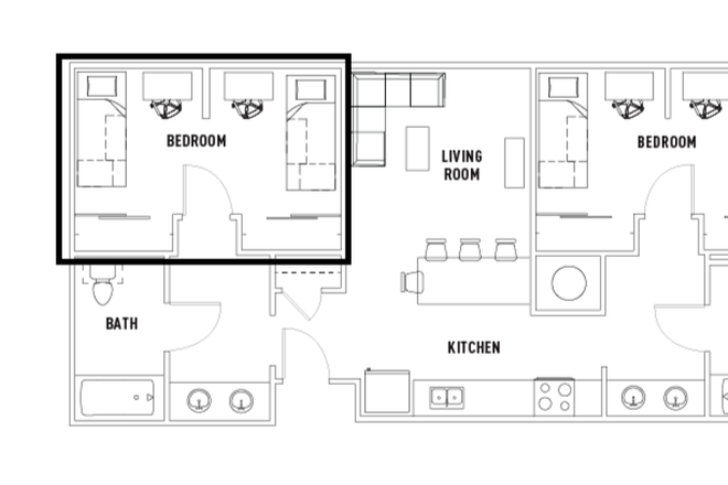 Plaza Verde 1 - 2 Bed 2 Bath A - Plaza Verde 2Bed/2Bath Shared 2025 Summer Apartments