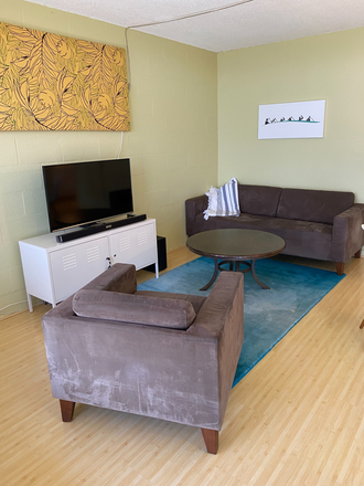 Living Room - The Kuahine on Seaview Ave. Walking distance to UH Manoa campus. 1 Bedroom/1 Bath /1 Parking