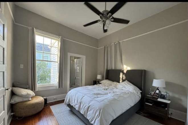Master Bedroom - Private Bathroom, TV, Office, Fully Furnished - 2128 Pine Street - Fully Furnished | Easy Walk to Tulane / Loyola | Recently Renovated House