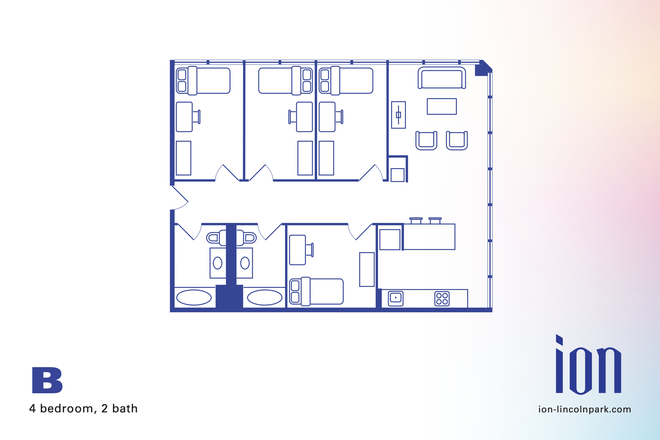 possible floor plan - Ion Lincoln Park Apartments