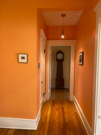 view from front door (hallway) - Room in spacious, light-filled, shared condo