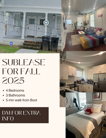 ad - 1027 Lowerline Street (two mins from campus!) Duplex