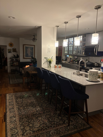 Kitchen with family room, laundry on 1st floor - Hampden House share - 1 bedroom with off street parking - Excellent References