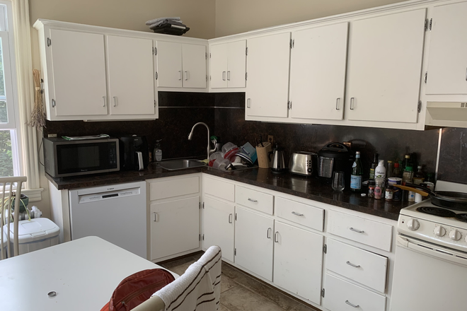 Kitchen - Furnished bedroom in shared apt for male-Humbert St-Princeton