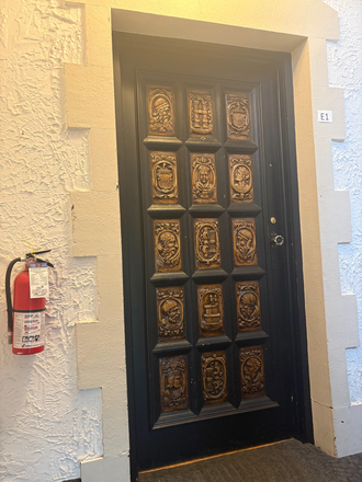 The apartment door. - Cedar Glen Apartments