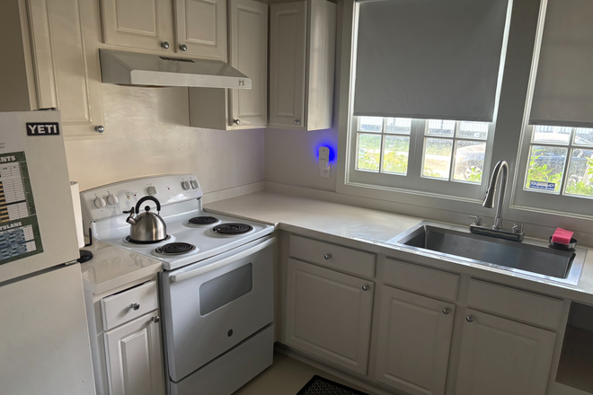 Kitchen wide - 7634 Burthe St - Uptown/East Carrollton Near Tulane Duplex