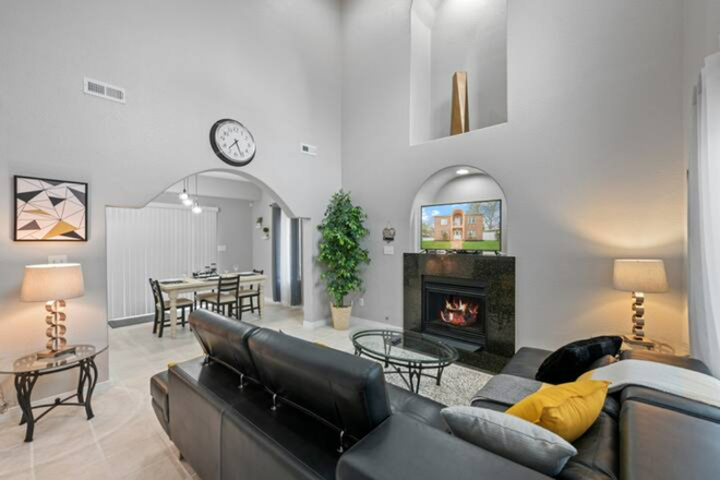 Living room - Furnished Private Rooms - Master Suite w/ Private Jetted Tub House