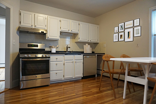 kitchen - 3 bed 1 bath No Brokers Fee (Waltham) Apartments
