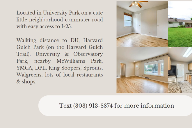Neighborhood Info - Room for Rent in University Park House