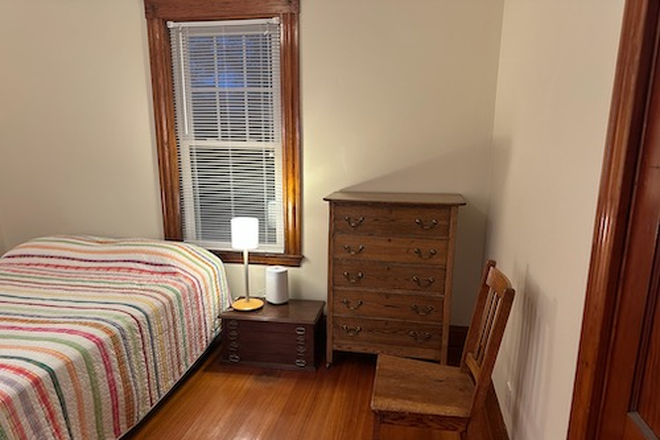 Your bed, oak dresser + oak chair - $1,100 – Beautiful, Nonsmoking, Furnished Room Available NOW (Belmont) Duplex