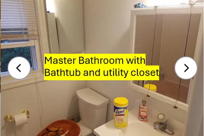 Master Bathroom - Furnished Short Term to Long Term Flexible Lease walking distance from UMD House