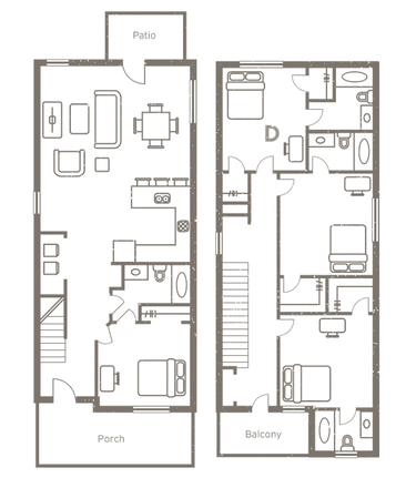 Floor Plan - Redpoint Oxford Apartments