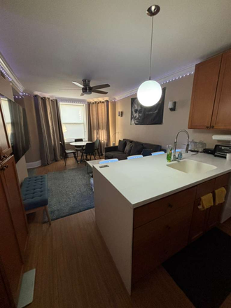 living room and kitchen - shared apt near uic