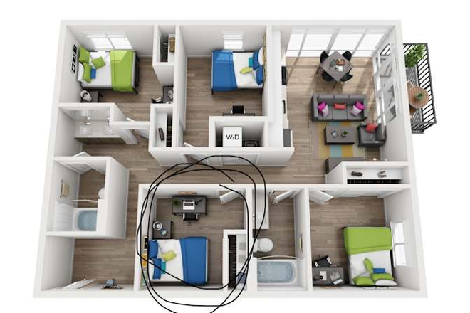 floorplan - Subleasing Room Apartments