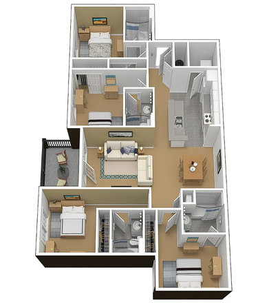 Floor plan layout! - The Courtyards Apartments