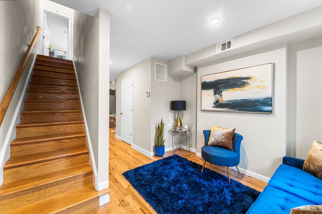 Living Room - Perfect for Students with Parking Four Blocks From Johns Hopkins Townhome