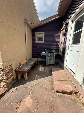 Exterior - 1840 Spruce St. Bedroom in a small purple duplex. Duplex
