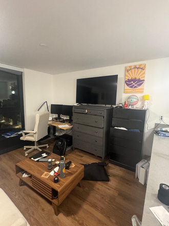 Living Room - 1 Soldier Field Park - Unit 411 (Fully Furnished Studio on HBS Campus) Apartments