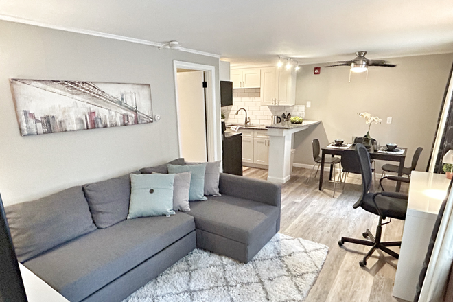 Living room - Last Units Special pricing! Fall 2025 Fully Furnished All Utilities Incl, On Busline, Clean! Apartments