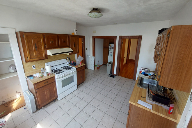 Kitchen, Newly painted, Brand new stove - Union Square, Somerville - 2 Bed (Can be used as 3BR) Triplex