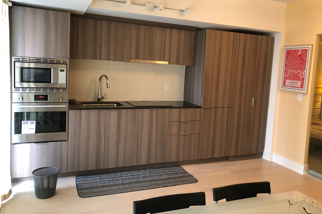 Kitchen - The unit has 1 bedroom, 1 living/dining room, 1 bathroom.