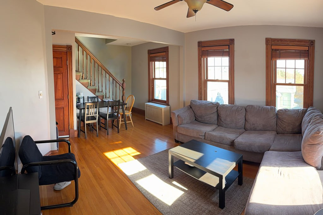 Living room - 3BD/1BA House for Rent - Individual Rooms or Entire House Available