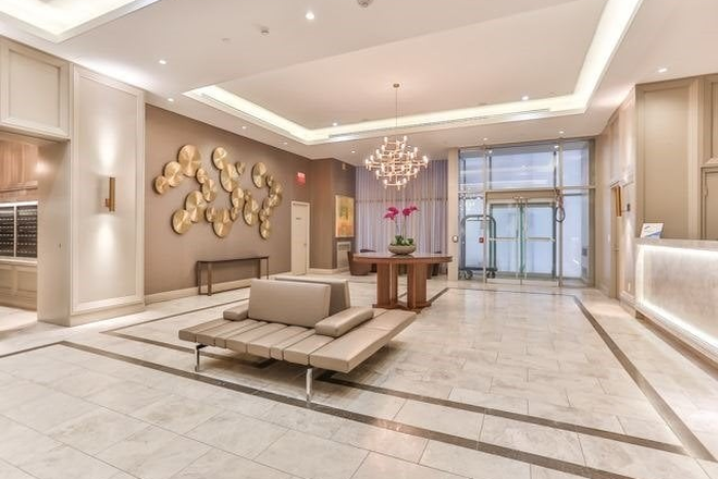 BUILDING LOBBY - Luxury 1BR Furnished Terrace Suite in Yorkville | U of T Adjacent Condo