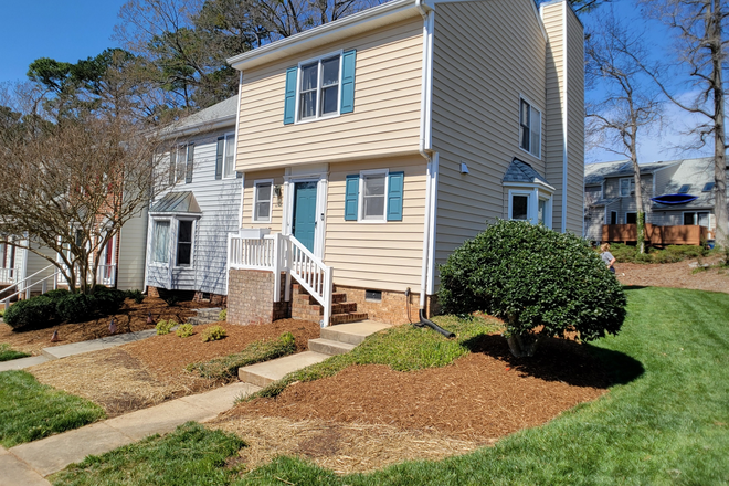 Exterior - Great 3BD/2.5BA end- unit townhome on Wolfline available July 2026!