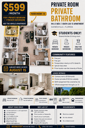 bedroom. bathroom and the floor plan - Lux 13 complex