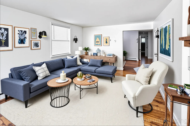 Living Room - Your Dream Garden Home Awaits: Spacious 1-Bedroom in Northwest Philly - Available September 1st!
