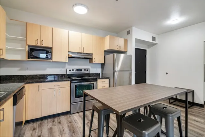 Kitchen - The Westgate, great building, furnished 2 bdm, laundry in unit, pet friendly, deck