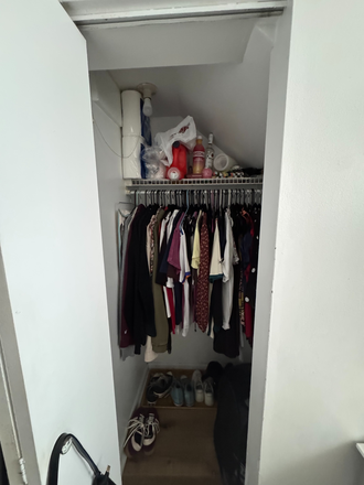 closet - close to east campus, bus 157 stop a minute away. Apartments