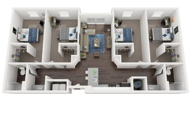 Floorplan - Park West Apartments