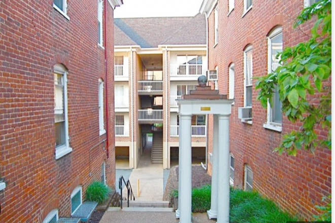 Walkway to the aprtment complex - Dovecote Apartments CBS