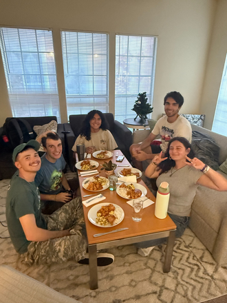 Family dinner night - 4 Bed/3 Bath, 2 Story Town house w/ covered parking close to campus