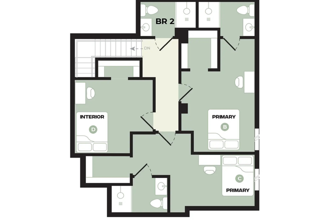 You will be in Bedroom C - The Hub College Park