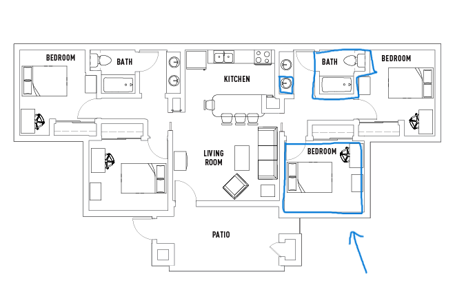 4b2b Private Bedroom - Fully Furnished Private Bedroom VDC