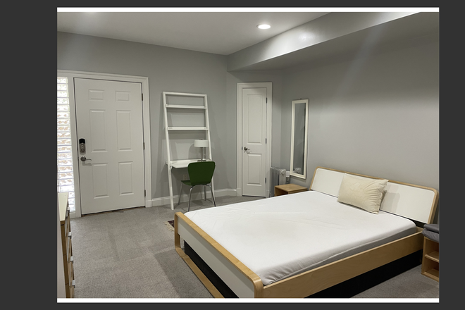 Bedroom newly painted private entrance - SUMMER RENTAL: Large Room private home w/private bath/kitchen/laundry - separate entrance/park