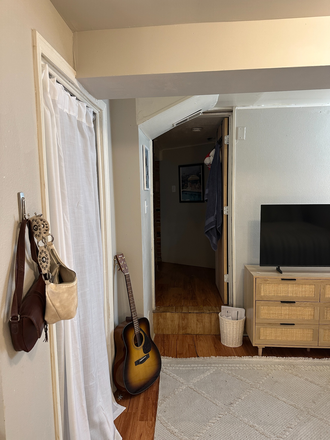 View from back of the bedroom, access into the main room - House close to campus