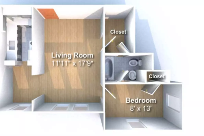 Floorplan of the unit - The Varsity/Granite
