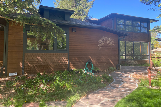 Updated House pic (from the private drive) - Charming/updated farmhouse on beautiful property