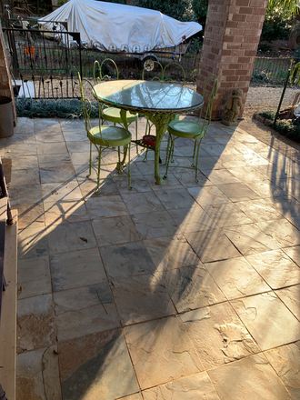 Porch - Furnished 1 bedroom basement apartment with kitchenette
