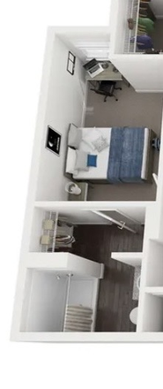 Bedroom Layout - Park west Apartments