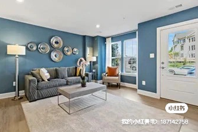 living room, furniture are different from what we provide - Gateway West, 1.1 mile to UMD campus New build  4b4.5b townhouse