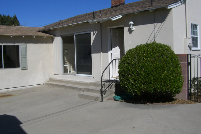 Back of House Patio - House-apartment close to Chapman Campus. 7 blocks East of Campus at Palm Ave and N. Lincoln St.