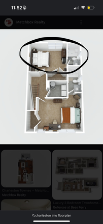 bedroom available for sublease - Charleston Townehomes
